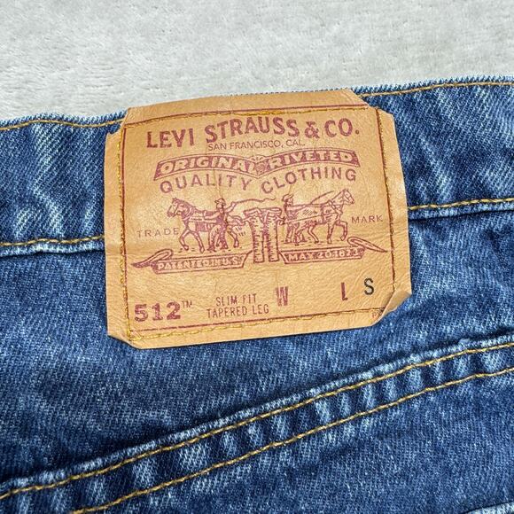 VTG Levi's 512 Women's 12R Short Slim Fit Tapered Leg High Rise Denim 90s USA - Picture 10 of 14